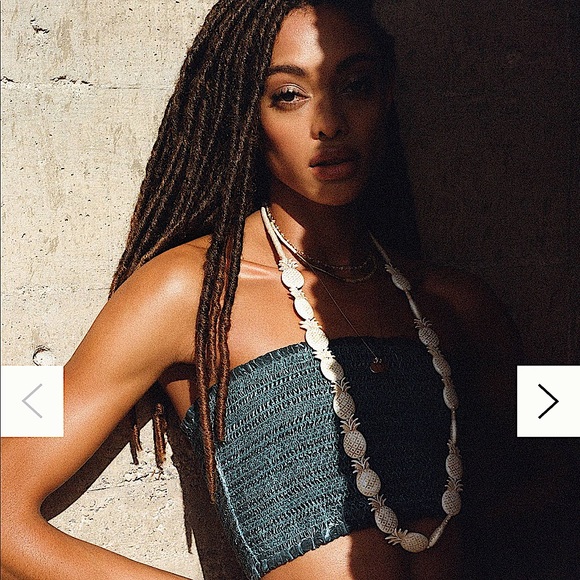 Anthropologie Jewelry - Anthropologie Pineapple Charm Necklace